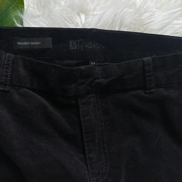 *sold* Kut from The Kloth Velvety Black Pants - Picture 6 of 8